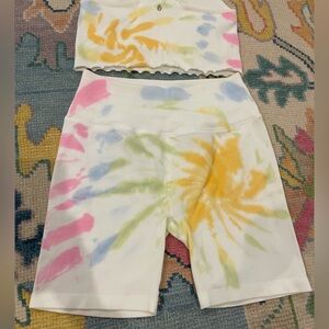 Spiritual Gangster Tie Dye Bike Shorts